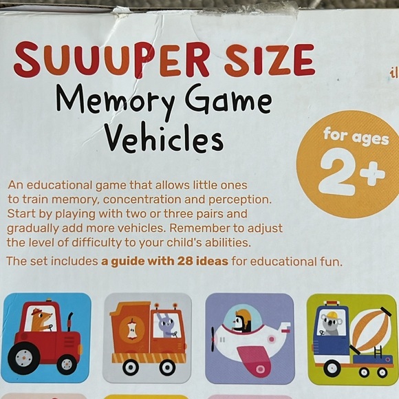 Banana Panda Suuuper Size Memory Game - Vehicles - Picture 9 of 11
